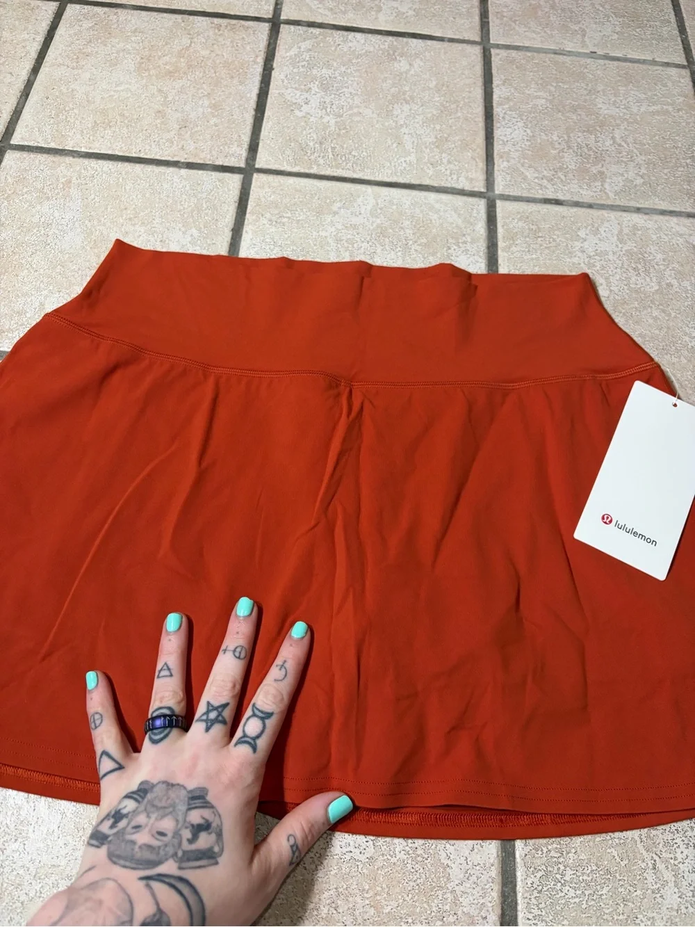 NWT Lululemon Align High-Rise Skirt *15” (Autumn Rust) Size 14